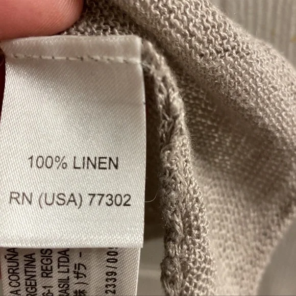 100% linen cardigan. Super soft - Picture 5 of 11